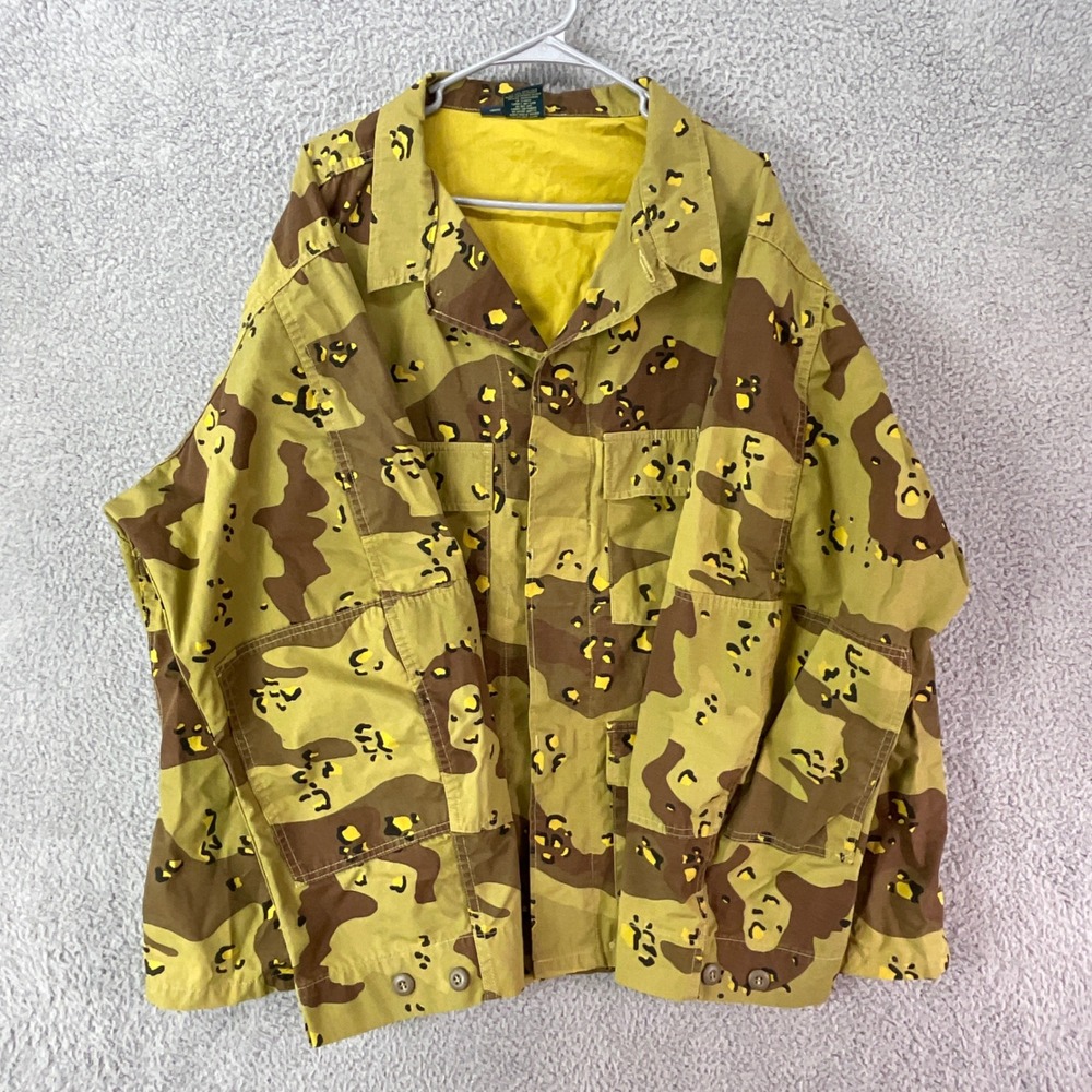 Propper Tactical Shirt Mens 3XL Regular Tan Camo Excellent Ripstop Cargo Jacket